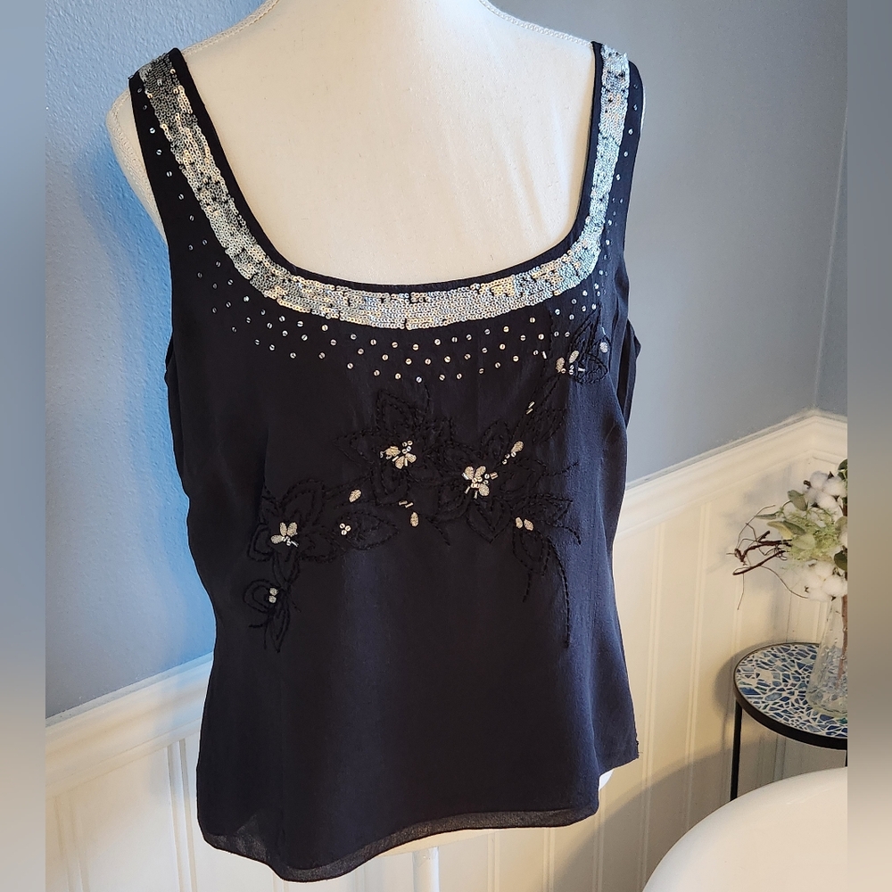 Fitted Camisole With Beading